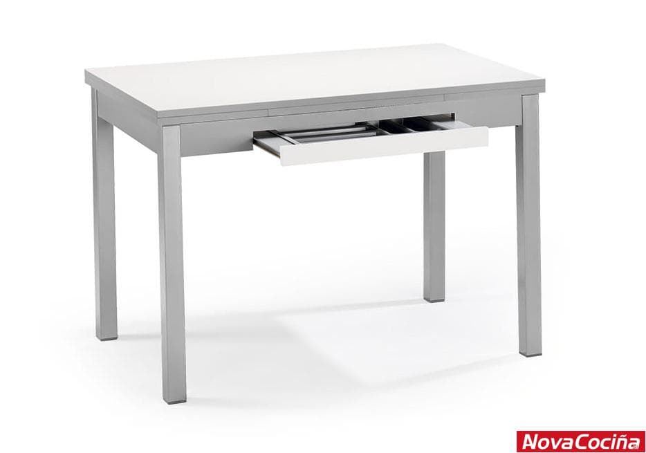 Mesa extensible blanca MERI - Imagen 1